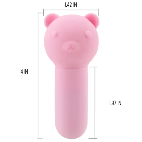 pink bear mini anal vibrator and dimensions
