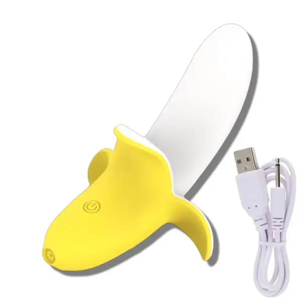banana shaped vibrating didlo with charger