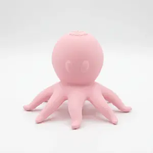 OctoVibes pink octopus-shaped clitoral stimulator with soft silicone tentacles on a white background