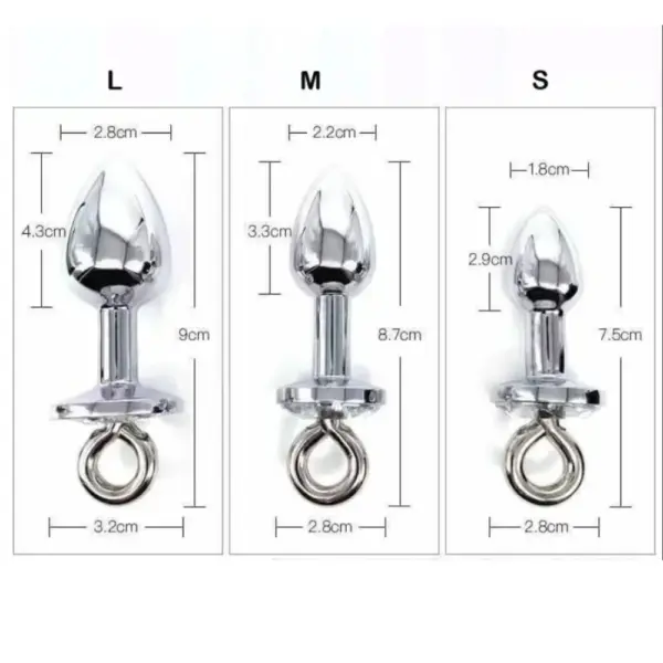 Bow Bells Metal Butt Plug- Luxe Wink - Image 3