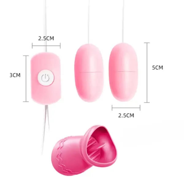 Double Wired Egg Vibrator - Plush Pod - Image 2