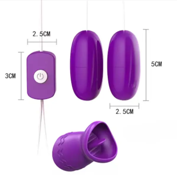 Double Wired Egg Vibrator - Plush Pod - Image 4
