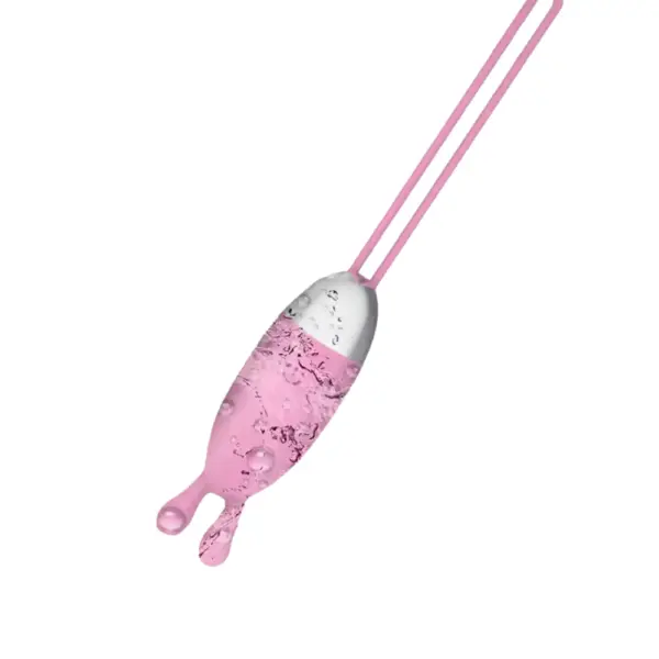 Smartphone Controlled Egg Vibrator – SmartLush shown partially submerged in water, highlighting its waterproof silicone body and rounded dual tips.