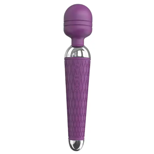 The Wireless Wand Vibrator – FreeFlick in a rich purple hue, maintaining the same flexible head and textured body for stylish, discreet performance.