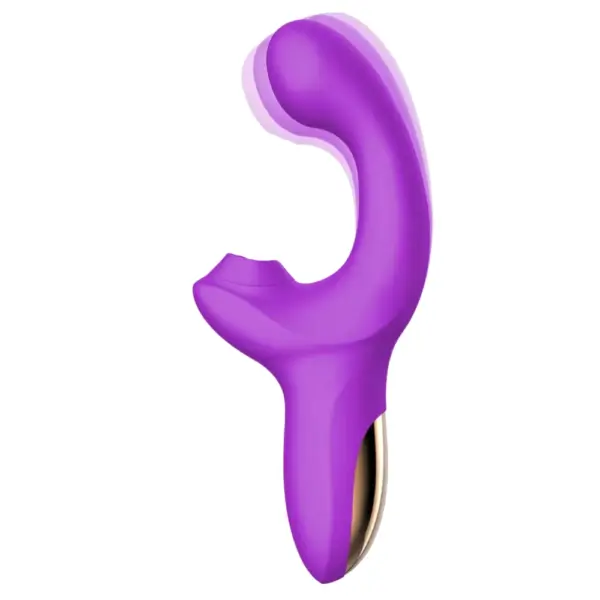 Ergonomic Dildo With Suction Vibrator- Satin Rhythm - Image 6