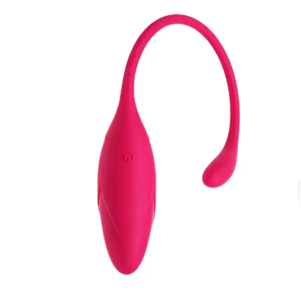 Wearable Love Egg – Winkie in hot pink, shown from behind to emphasize its contoured form and integrated control button.
