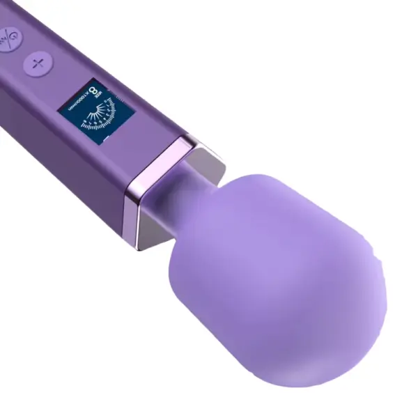 Close-up of the Cordless Wand Vibrator-Silken Touch’s flexible silicone massage head, showing its bulbous contour and slight neck flex for targeted contact. The ergonomic shape delivers adaptable pressure for both sensual stimulation and therapeutic relief.