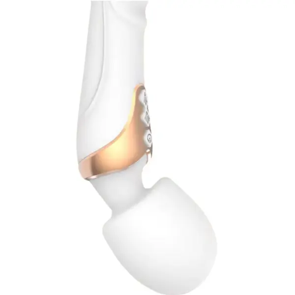 Detailed image of the Erosva Wand Massager’s flexible neck and rounded head, highlighting the smooth joint for comfortable positioning.