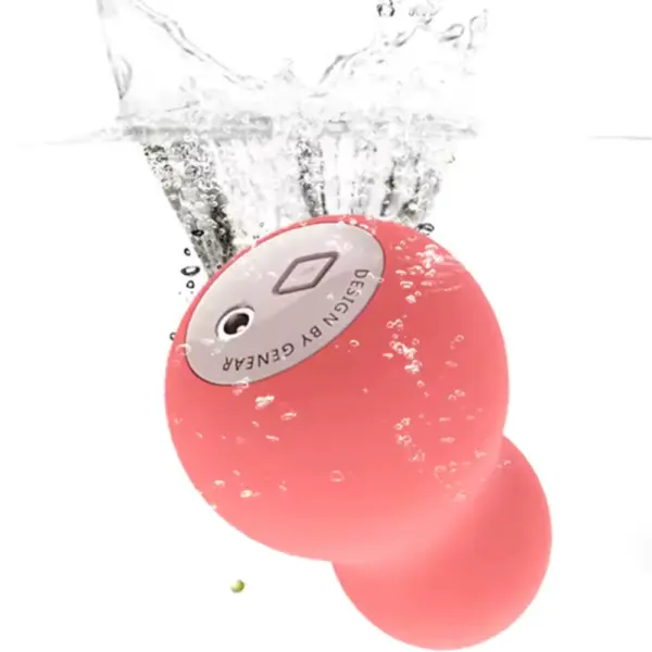 The Peanora Peanut Shape Clit Vibrator being submerged in water, showcasing its fully waterproof design for bath or shower use.