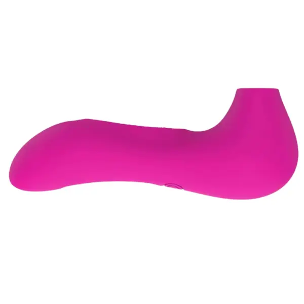 Suction Vibrator for Women – Femora side view showing its contoured silhouette and raised nozzle designed for targeted stimulation.