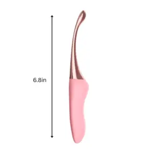 Beginner Friendly G-Spot Vibrator – FirstRipple displayed with a 6.8-inch measurement to highlight its slim, easy-to-handle length for first-time users.