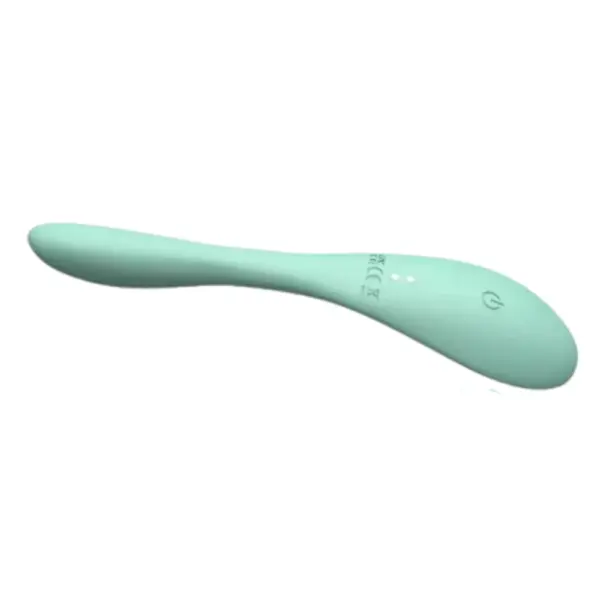 Side view of the Mintura Couples Massager fully extended to highlight its smooth, ergonomic shape and gentle curve for a comfortable internal fit.