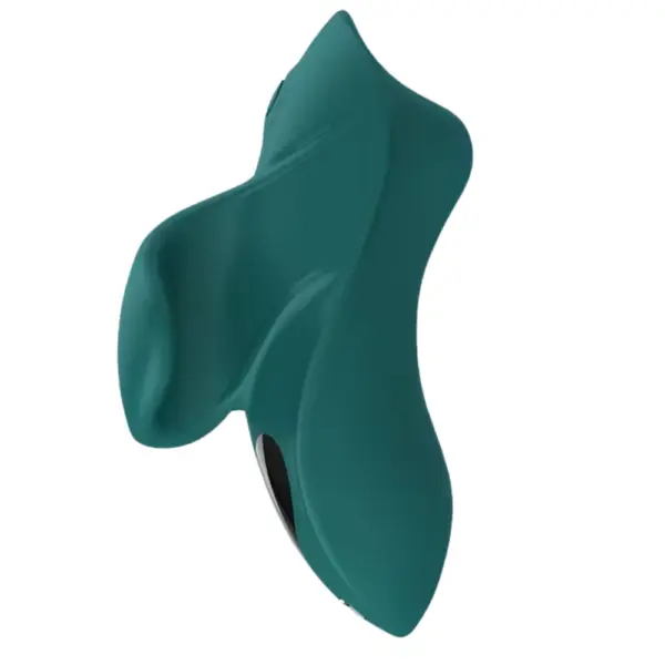 Side profile of the Velora Magnetic Charging Finger Vibrator with a curved, wave-like silicone structure designed for comfortable fingertip grip and intense sensation.