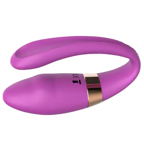 Side view of the Veyora G and C Spot Vibrator in purple, emphasizing its ultra-slim profile and smooth texture for comfortable partner play.
